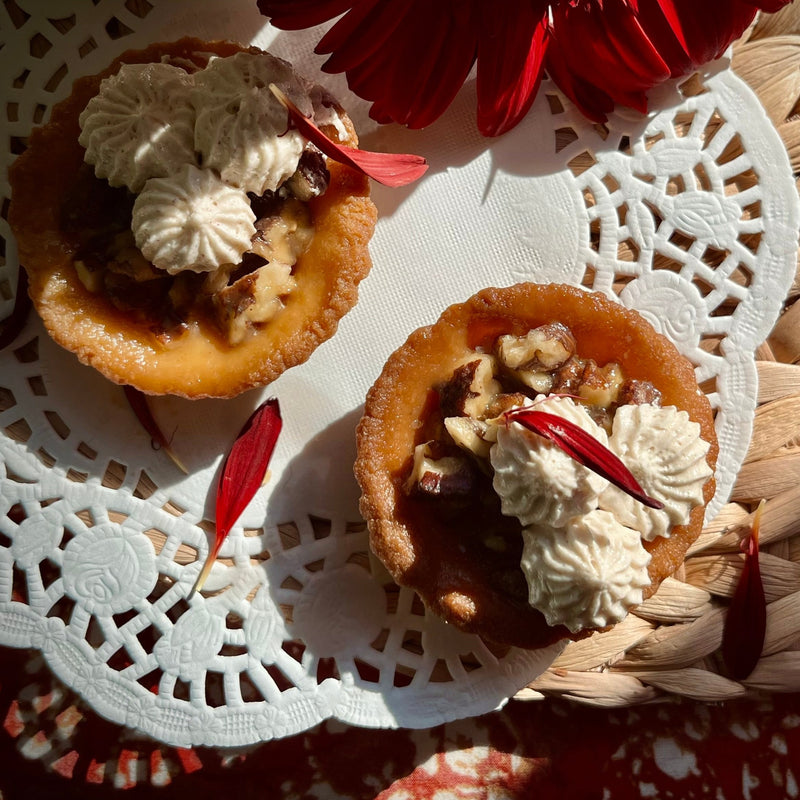 Pecan Mini-Tarts With Brown Butter Buttercream